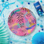 熱帯葉 ペーパープレート (パーティー)