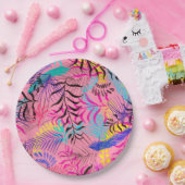 熱帯葉 ペーパープレート (パーティー)