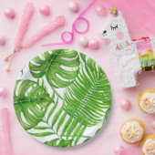 熱帯葉 ペーパープレート (パーティー)