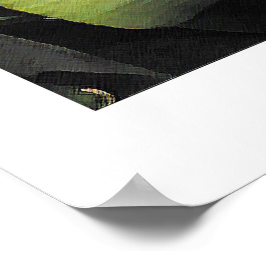 熱帯葉 ポスター (角)