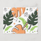 熱帯葉 ポストカード (正面)