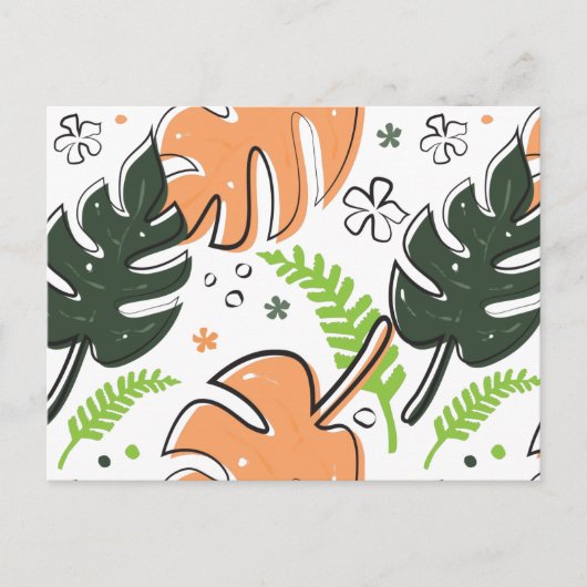 熱帯葉 ポストカード (正面)