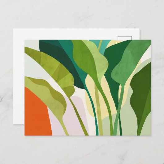 熱帯葉 ポストカード (正面/裏面)