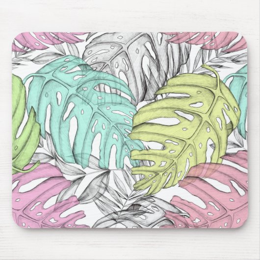 熱帯葉 マウスパッド (正面)