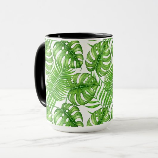 熱帯葉 マグカップ (正面左)