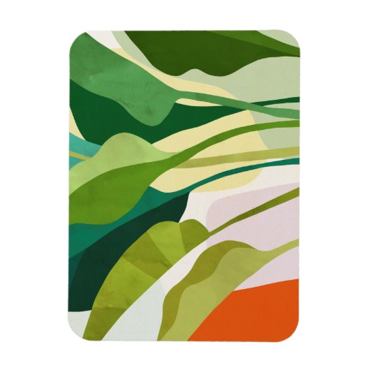 熱帯葉 マグネット (縦)