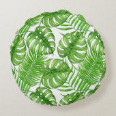 熱帯葉 ラウンドクッション (裏面)