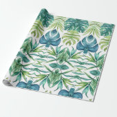 熱帯葉 ラッピングペーパー (アンロールド)