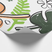 熱帯葉 ラッピングペーパー (角)