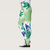 熱帯葉 レギンス (左)