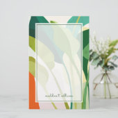 熱帯葉 便箋 (スタンド正面)