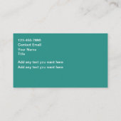 熱帯葉 名刺 (裏面)