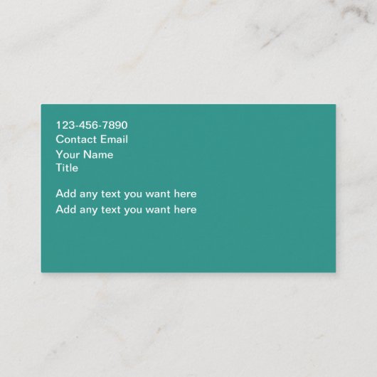 熱帯葉 名刺 (裏面)