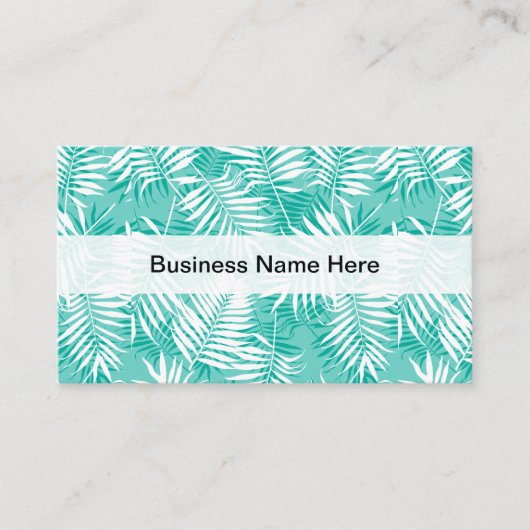 熱帯葉 名刺 (正面)