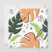 熱帯葉 招待状 (正面)