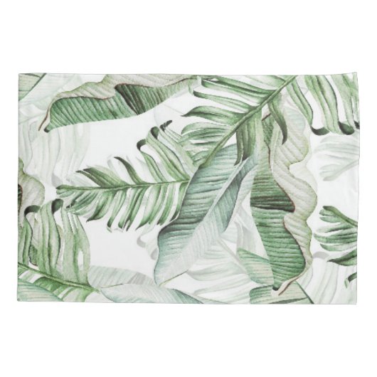 熱帯葉 枕カバー (裏面)