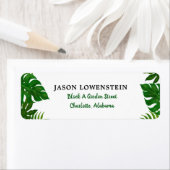 熱帯葉 | 結婚s ラベル (インサイチュ)