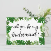 熱帯葉 | 結婚s |花嫁メイド 招待状 (スタンド正面)