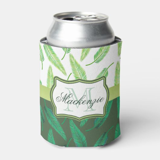 熱帯葉 缶クーラー (缶正面)