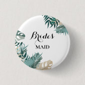 熱帯葉 缶バッジ (正面)