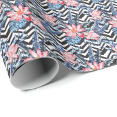 熱帯蓮の花模様 ラッピングペーパー (ロールコーナー)