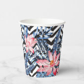 熱帯蓮の花模様 紙コップ (右)