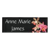 熱帯蘭によっては花の名札が開花します 名札 (正面)