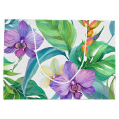 熱帯蘭の模様 ラージペーパーバッグ (裏面)