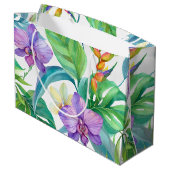 熱帯蘭の模様 ラージペーパーバッグ (裏面アングル)