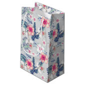 熱帯蘭の花の模様 スモールペーパーバッグ (裏面アングル)
