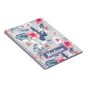 熱帯蘭の花の模様 ノートブック (右側)