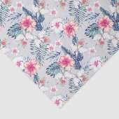 熱帯蘭の花の模様 薄葉紙 (詳細)