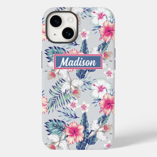 熱帯蘭の花の模様 Case-Mate iPhoneケース (裏面)
