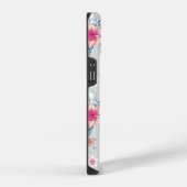 熱帯蘭の花の模様 iPhoneケース (右側面)