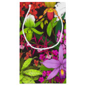 熱帯蘭の花園のギフトバッグ スモールペーパーバッグ (裏面)