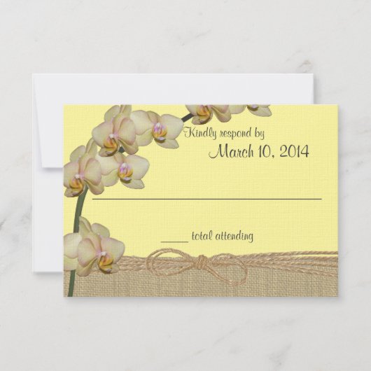 熱帯蘭素朴ビーチ反応 出欠カード (正面)