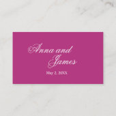 熱帯蘭結婚の名簿記 エンクロージャーカード (裏面)