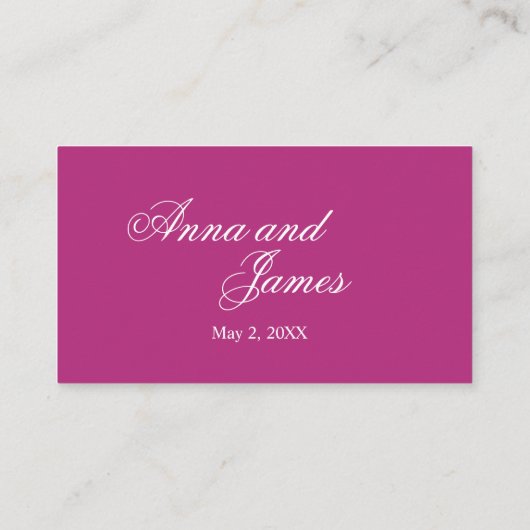 熱帯蘭結婚の名簿記 エンクロージャーカード (裏面)