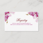 熱帯蘭結婚の名簿記 エンクロージャーカード (正面)