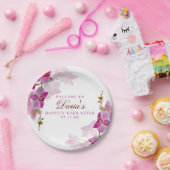 熱帯蘭 ペーパープレート (パーティー)