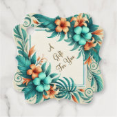 熱帯虹彩メッセージカード フェイバータグ (正面)