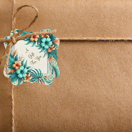 熱帯虹彩メッセージカード フェイバータグ