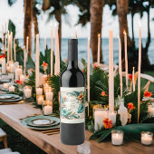 熱帯虹彩色 ワインラベル