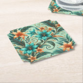 熱帯虹色 ペーパーコースター (アングル)