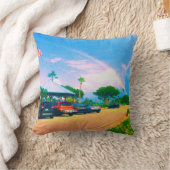 熱帯虹 クッション (ブランケット)