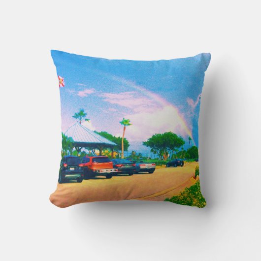 熱帯虹 クッション (正面)