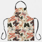 熱帯蝶:水の色シームレスなパターン。 エプロン (正面)