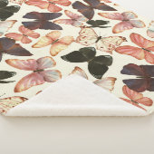 熱帯蝶：水の色シームレスなパターン。 シェルパブランケット (3/4)