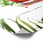 熱帯血メアリーカクテルバーの看板 ポスター (角)