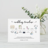 熱帯行先結婚式のタイムラインスケジュール (スタンド正面)